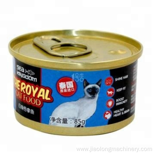 Top selling automatic tin can making machine for canned pet food packing